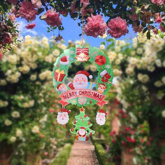 Santa wreath door hanger - main photo