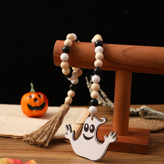 white ghost beaded garland - styled photo