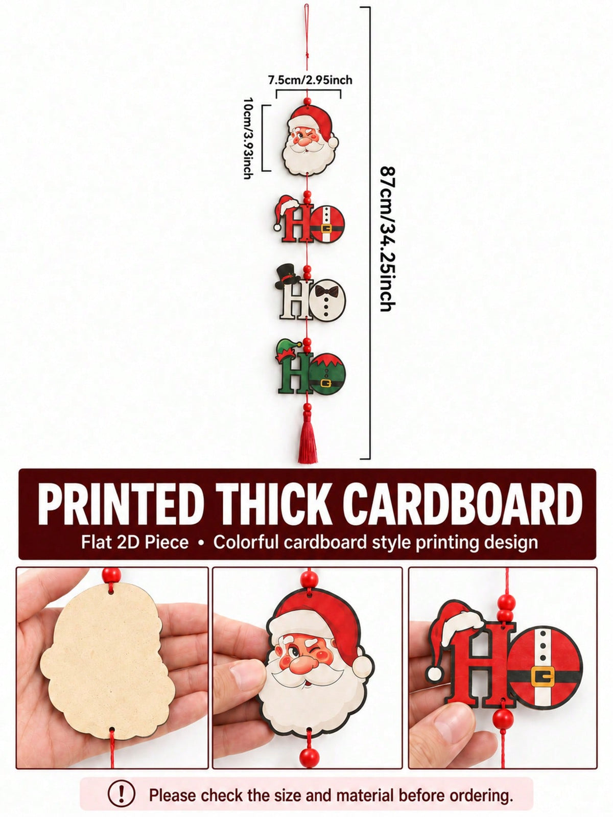 Santa ho ho ho hanging decor - photo 5