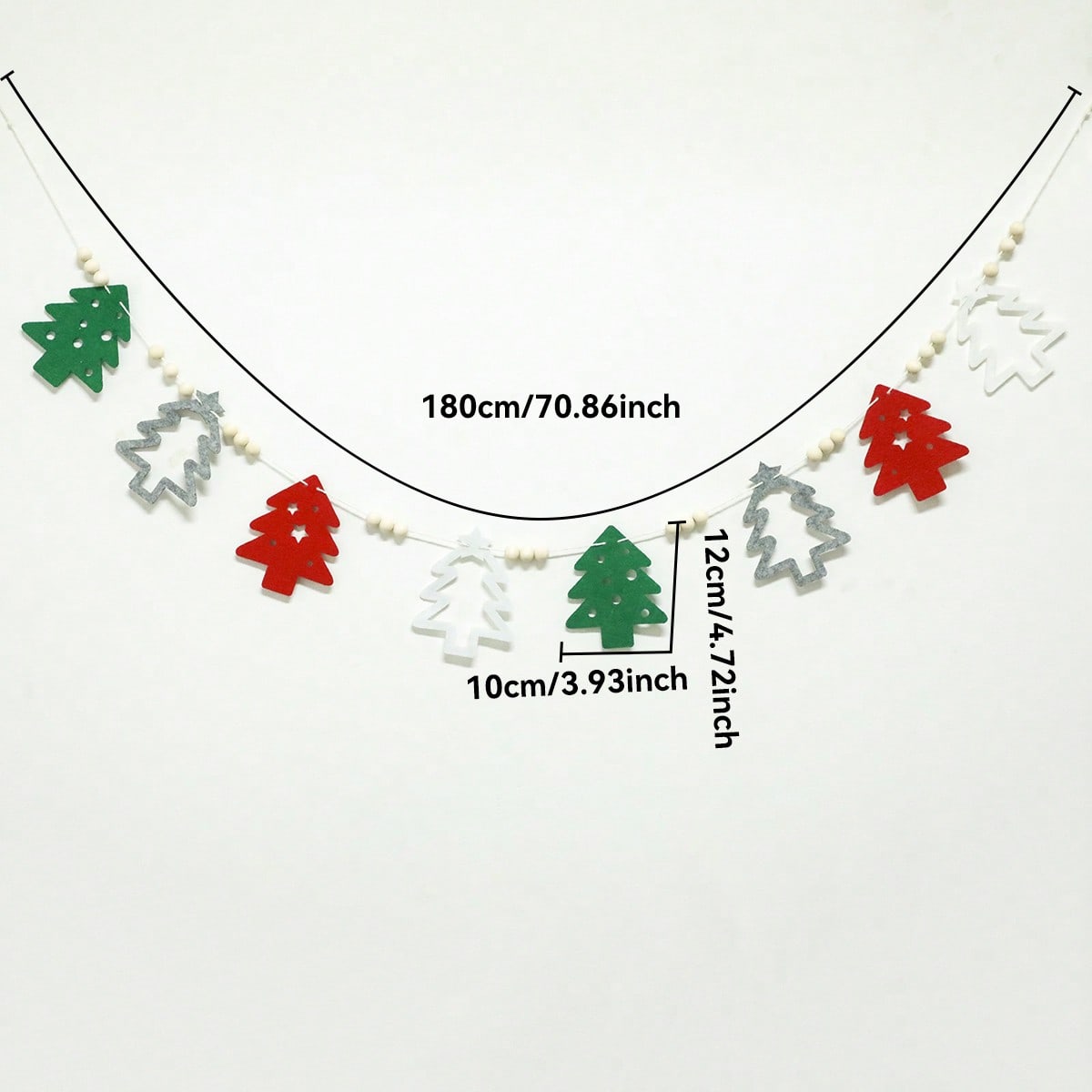 felt Christmas tree garland - photo 7