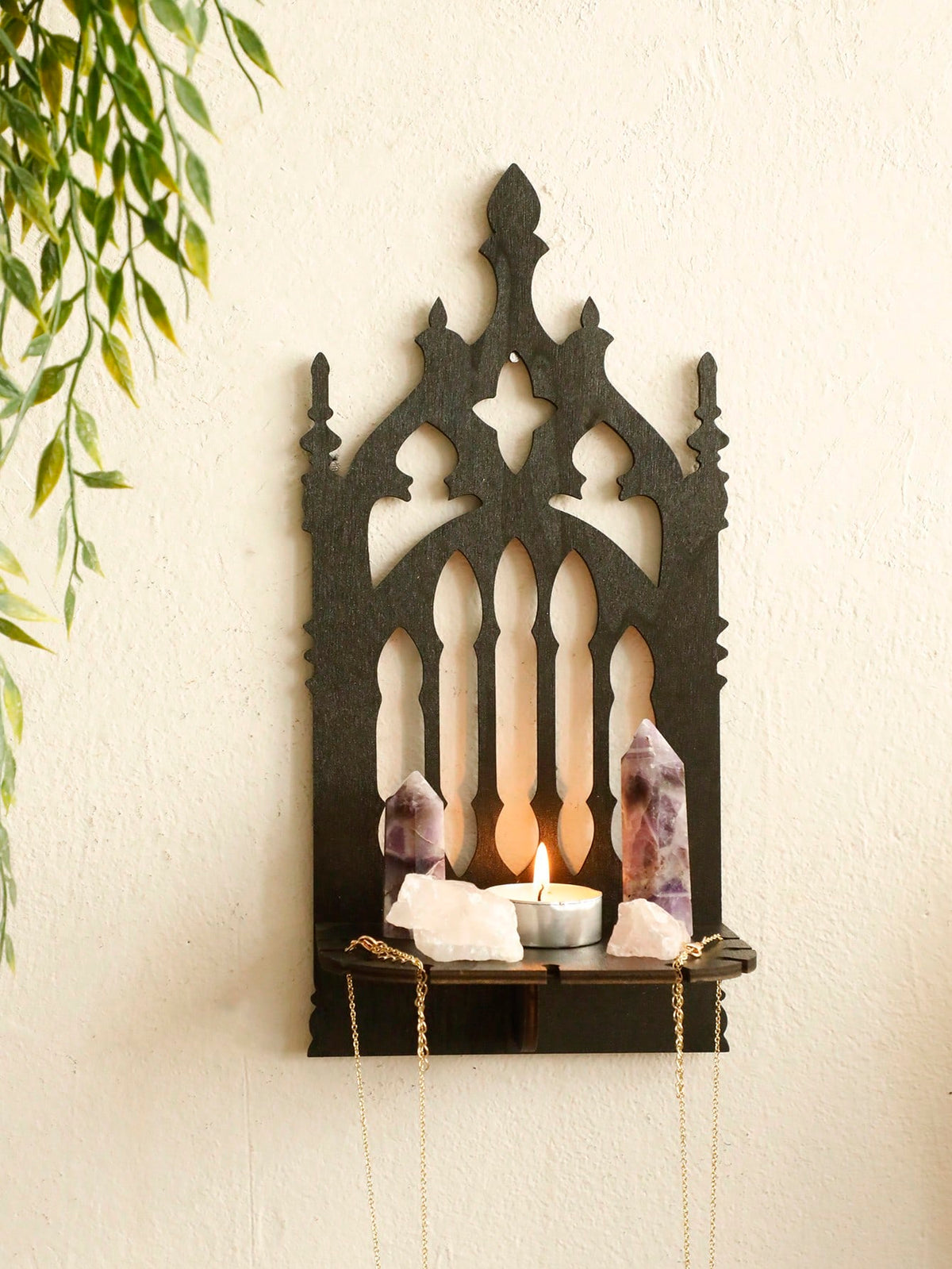 gothic cathedral spire wall shelf - photo 8