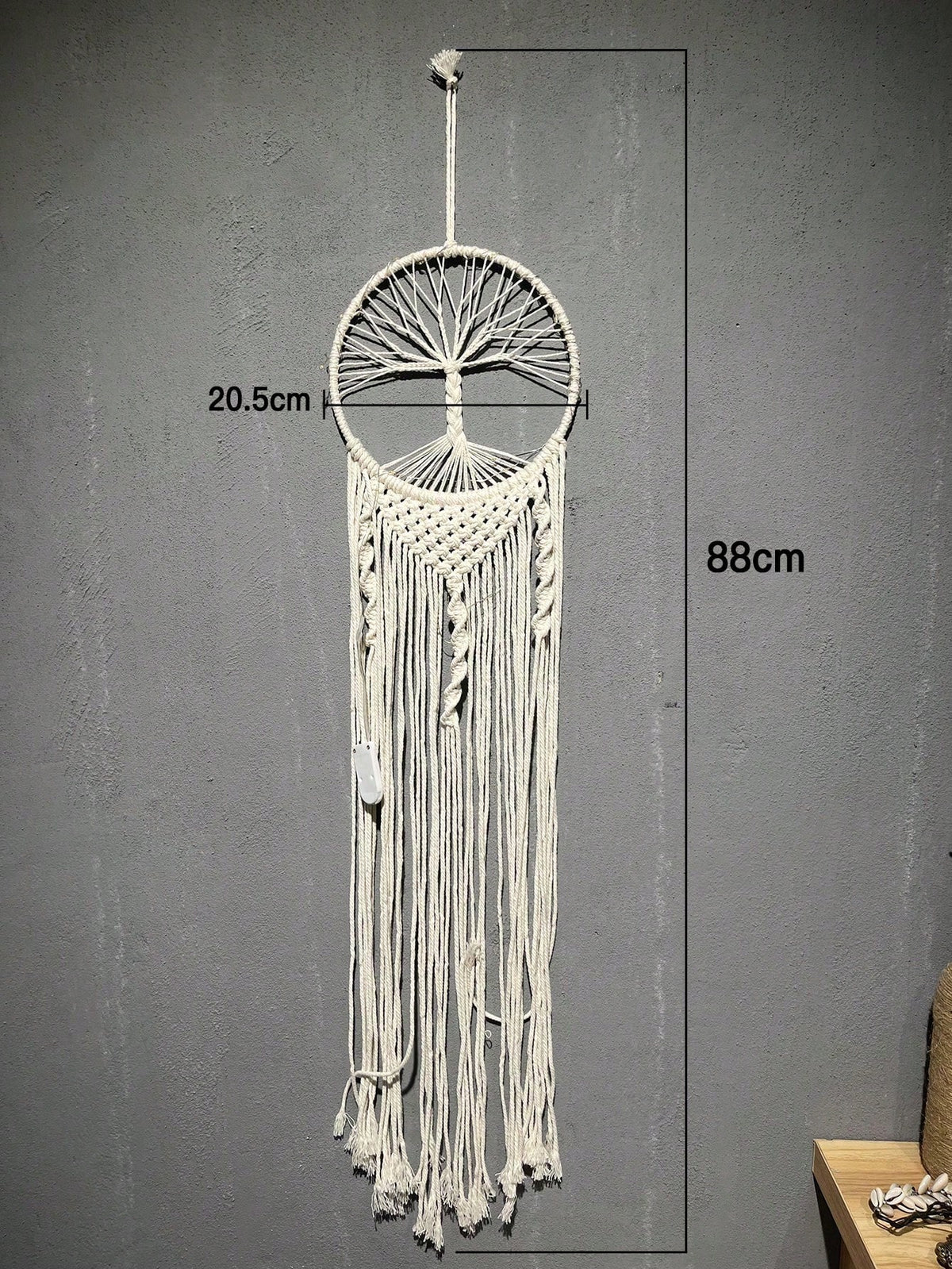 tree of life macrame dream catcher - product photo