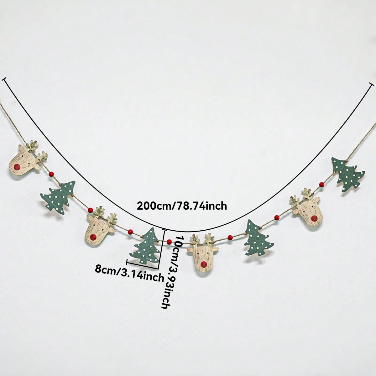 reindeer Christmas tree garland - product photo