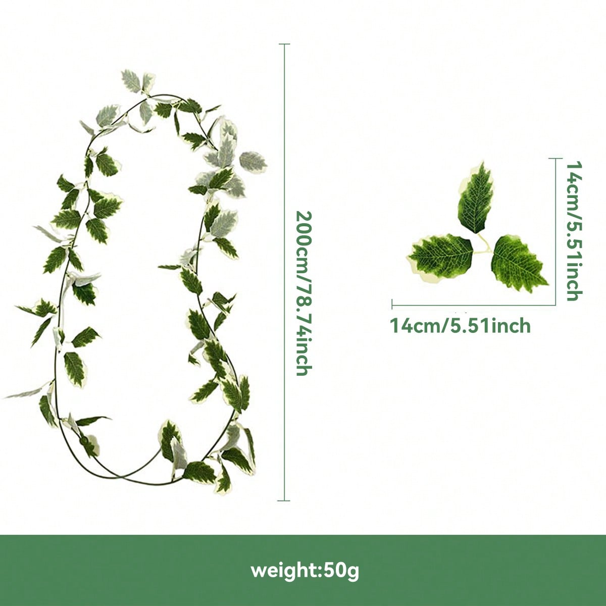 holly berry Christmas garland - Variegated Holly Only option