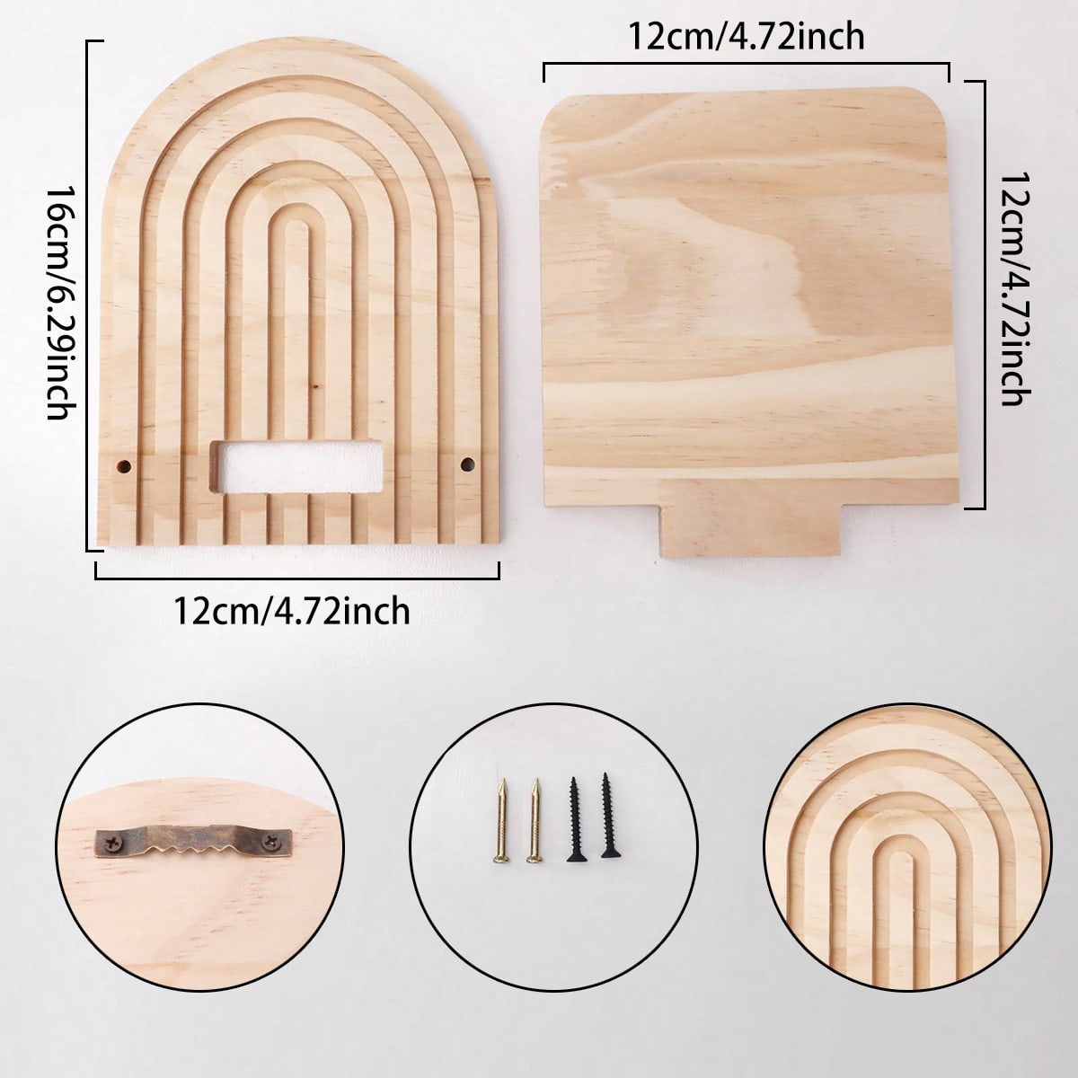 arch floating wall shelf - product photo