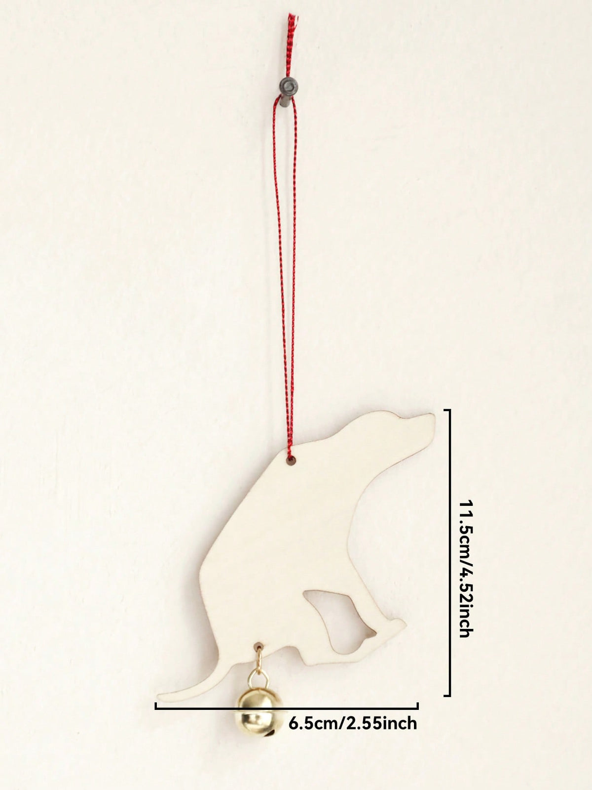 dog silhouette Christmas ornament - product photo