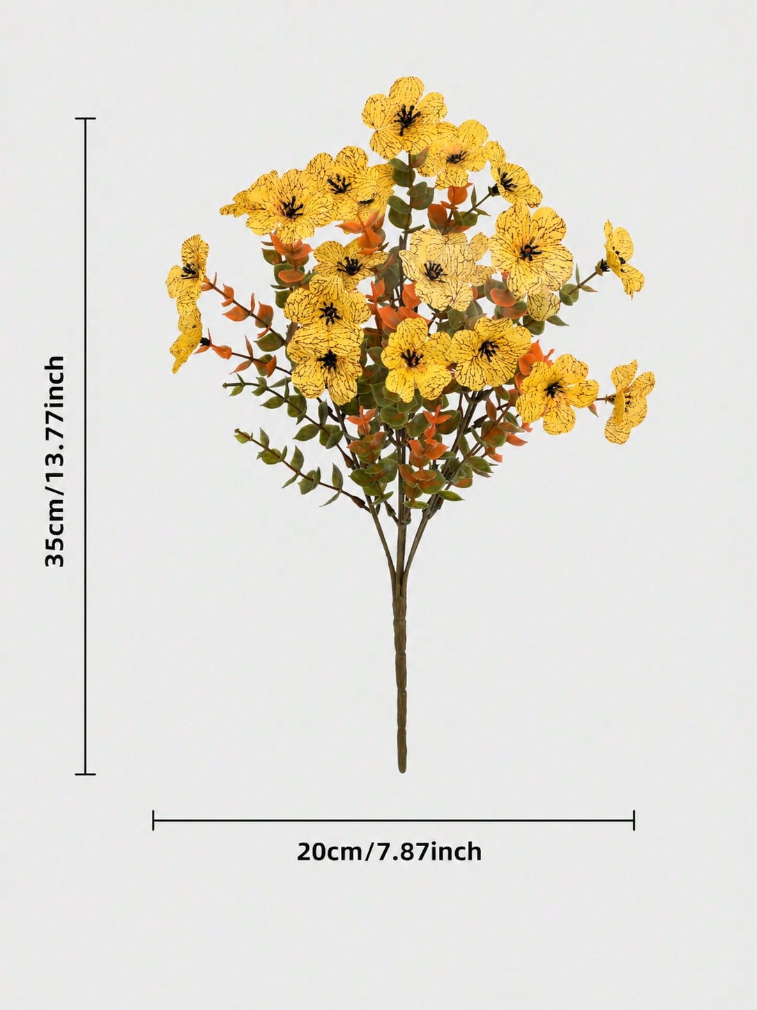fall artificial wildflower bush - Yellow option