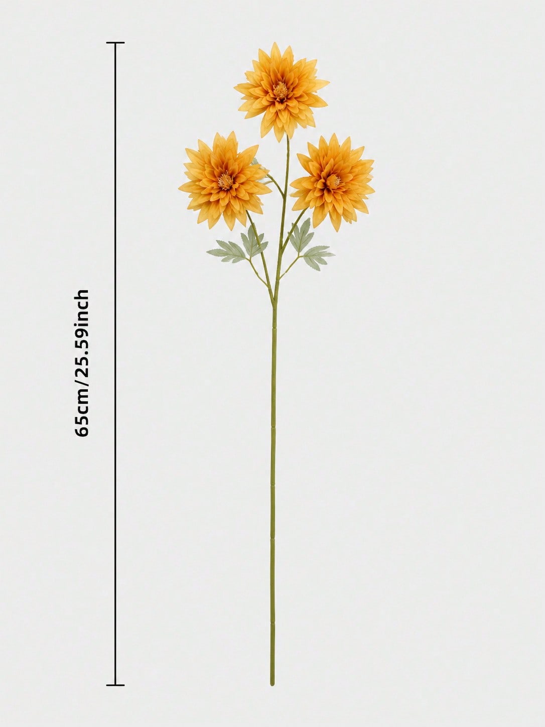 artificial dahlia stem fall - Yellow option