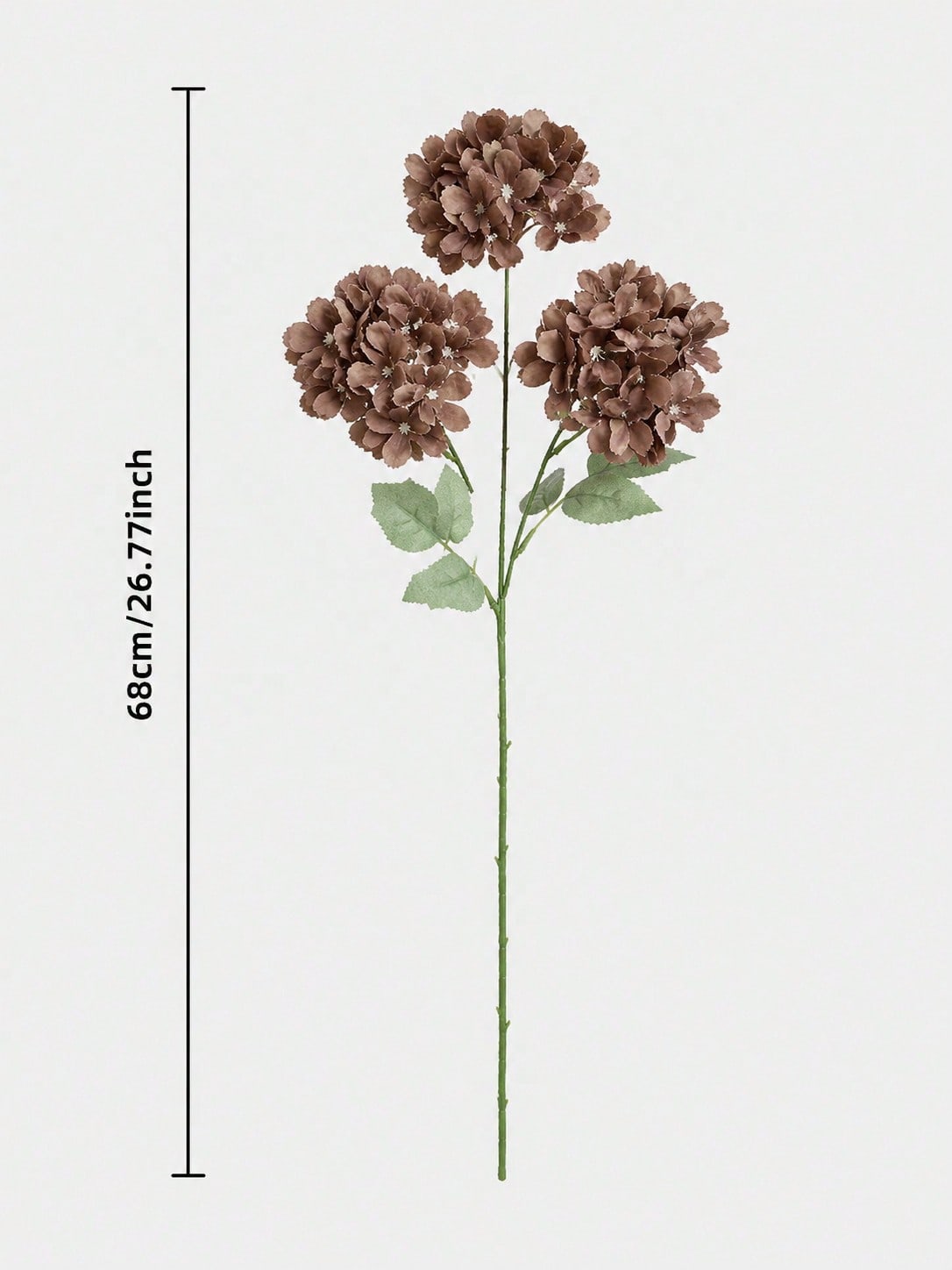 artificial hydrangea stem fall - Brown option