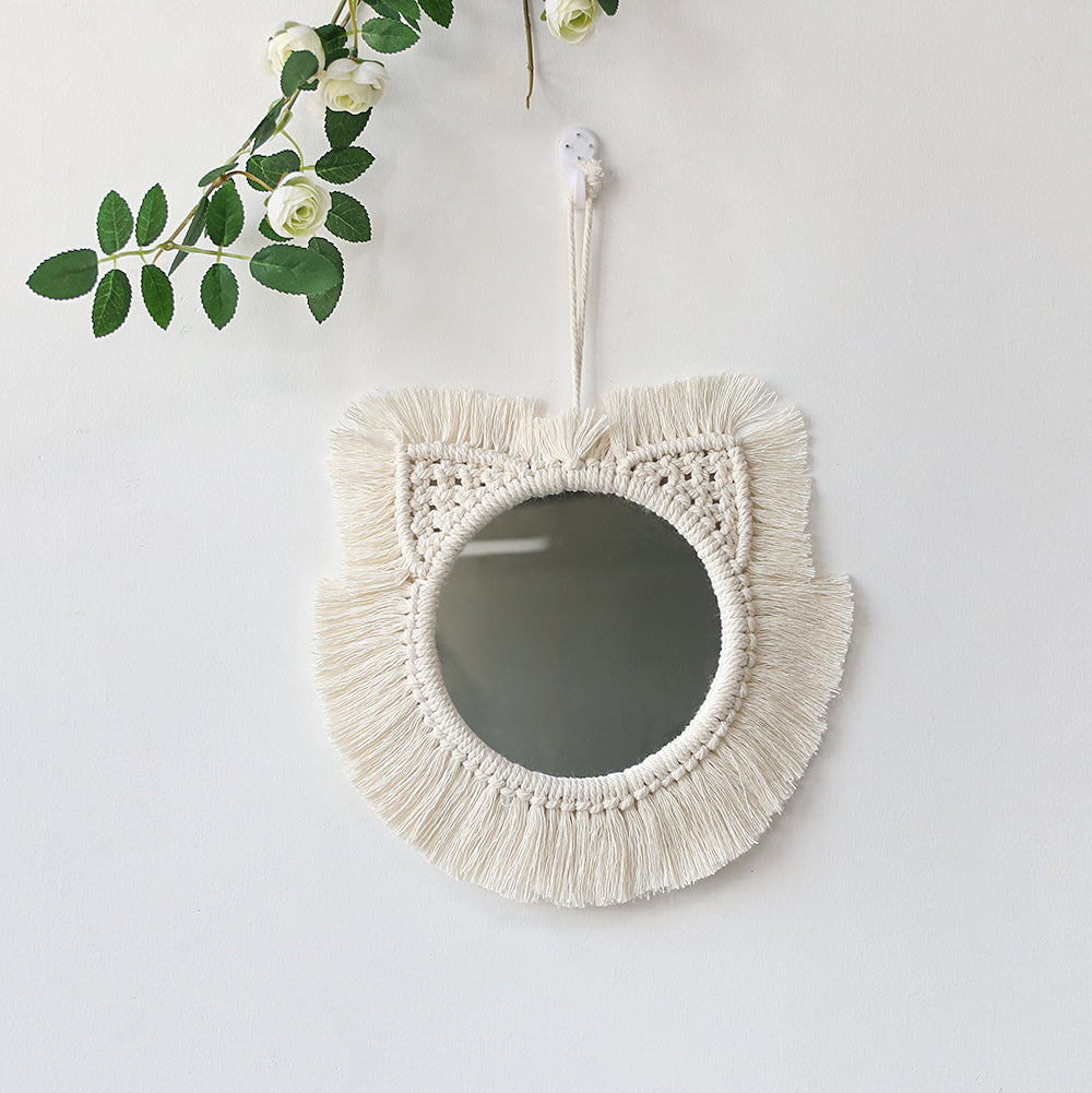 Macrame Hanging Wall Mirror