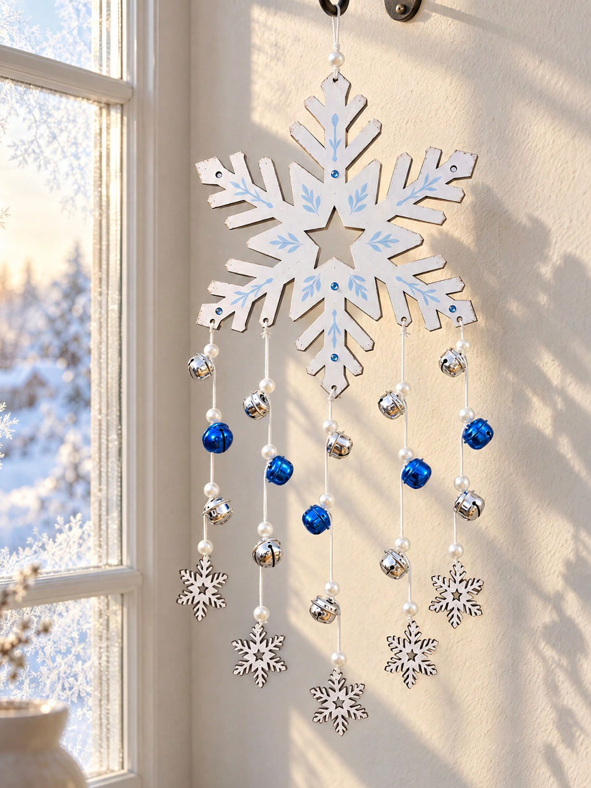 Christmas Snowflake Bell Ornament Decor