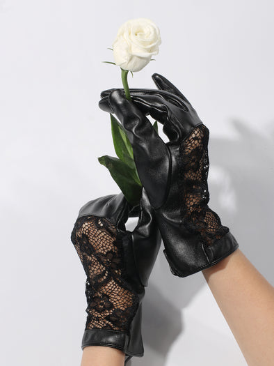 Artilady Black Lace Gloves