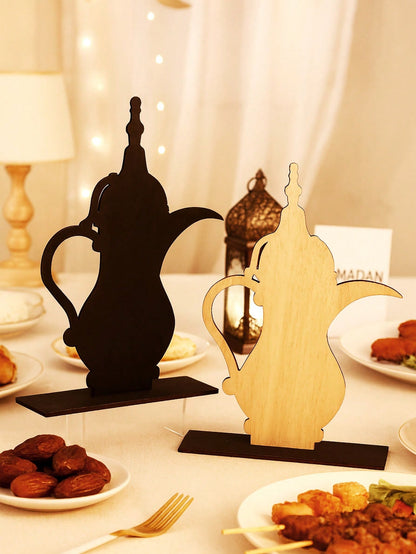 Arabic Dallah coffee pot tabletop decor styled in a room, photo 2