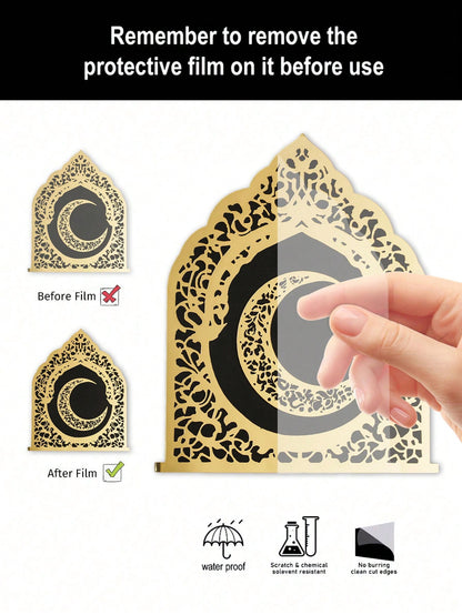 Islamic arch mirror wall art size and details, photo 14