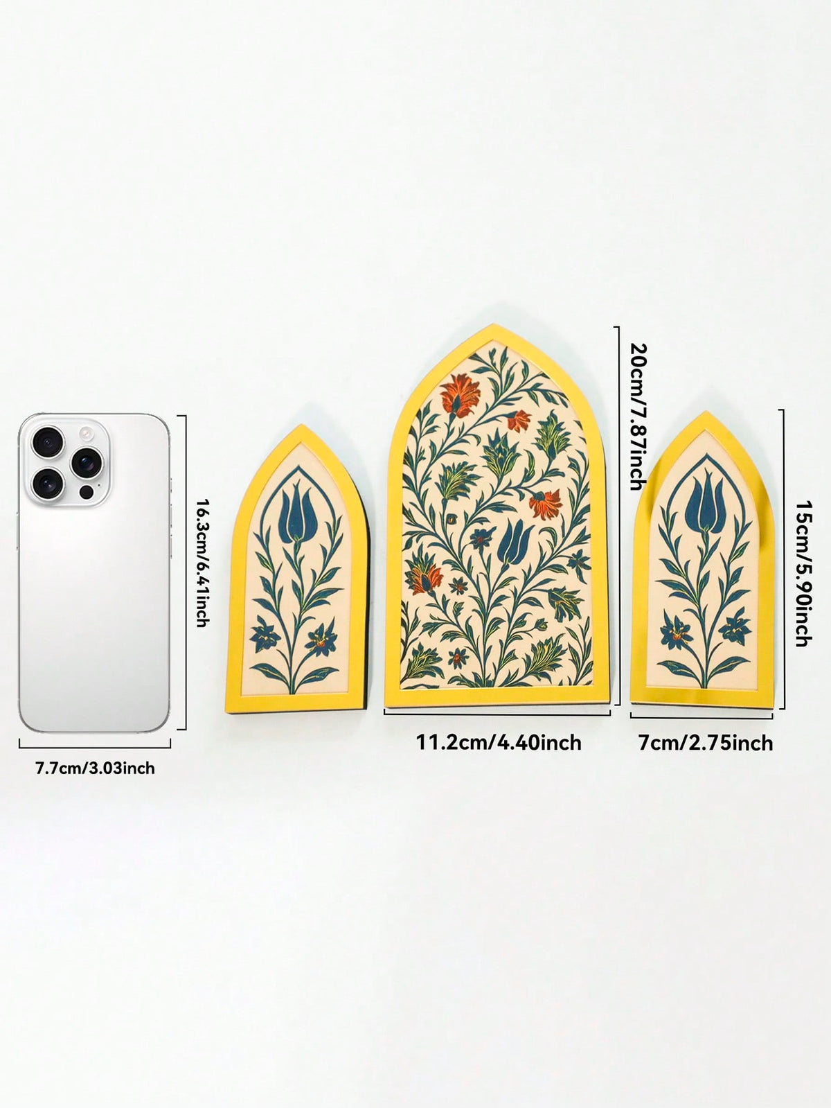 floral Islamic arch tabletop decor size and details, photo 10