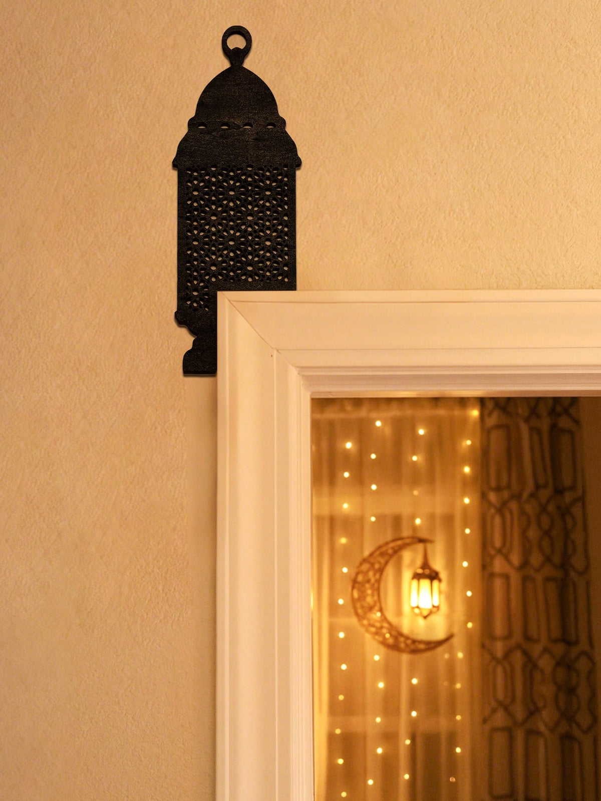 lantern door frame corner decor styled in a room, photo 4