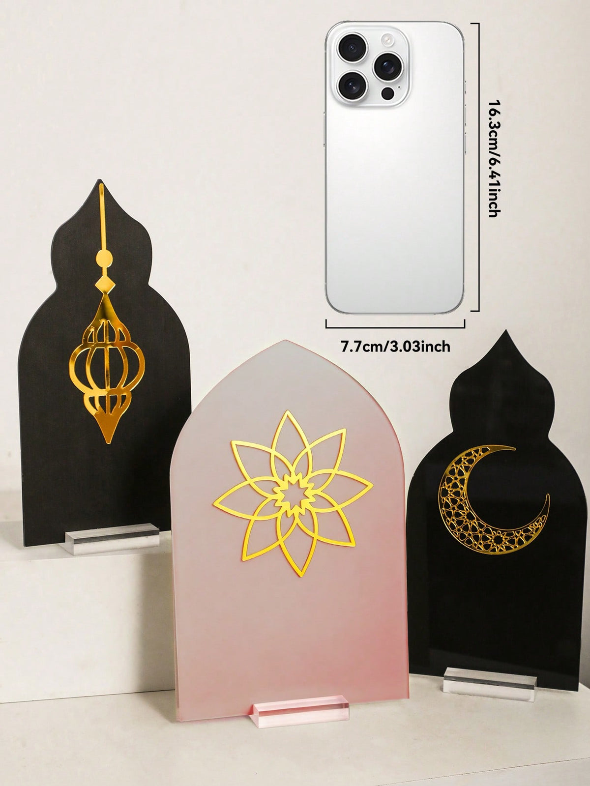 Islamic arch tabletop plaque size and details, photo 6
