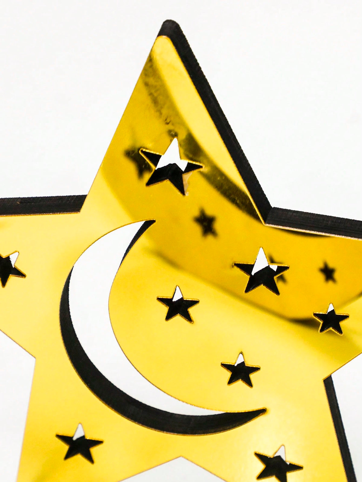 mirror crescent moon and star tabletop decor styled in a room, photo 3