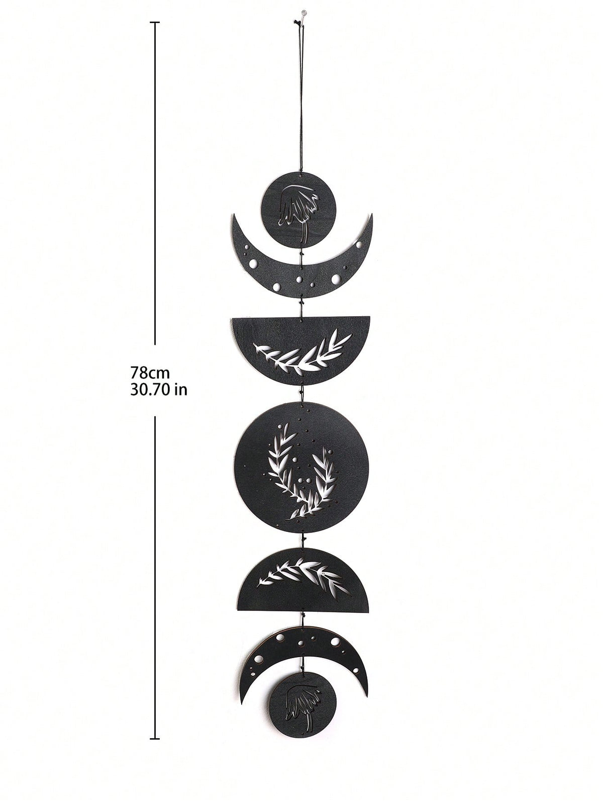 moon phase olive branch wall hanging size and details, photo 9