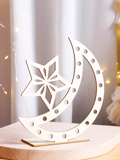 crescent moon and star tabletop decor styled in a room, photo 4