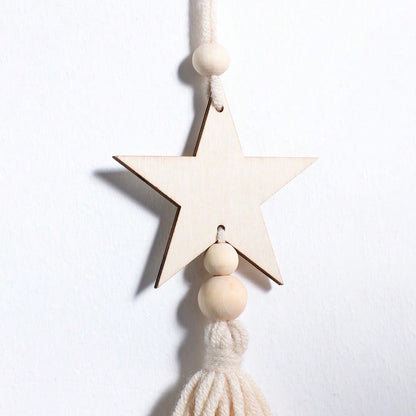 crescent moon and star tassel wall hanging size and details, photo 9