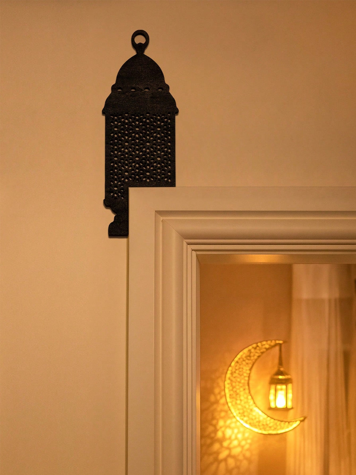 lantern door frame corner decor styled in a room, photo 5