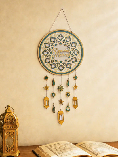 Ramadan Mubarak wall hanging styled in a room, photo 4