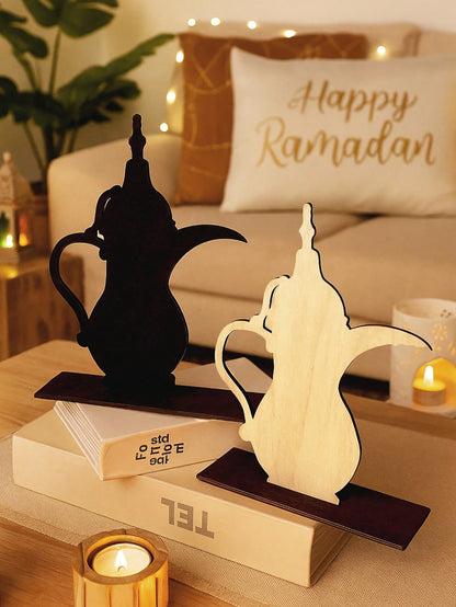 Arabic Dallah coffee pot tabletop decor styled in a room, photo 5