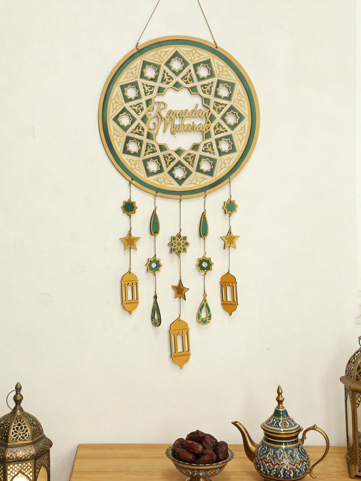 Ramadan Mubarak wall hanging styled in a room, photo 5