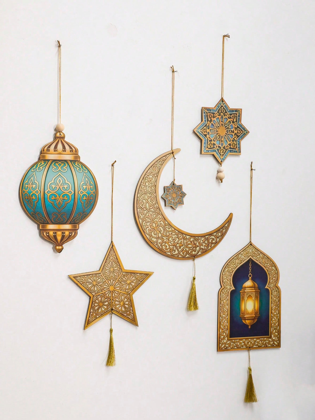 lantern moon and star hanging ornaments size and details, photo 10