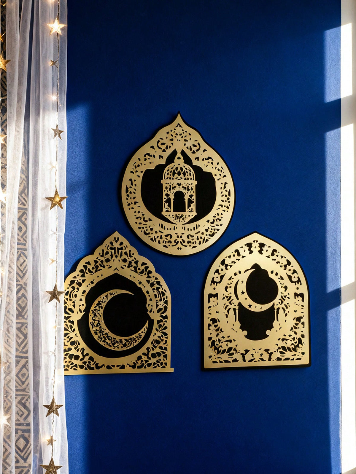 Islamic arch mirror wall art styled in a room, photo 6