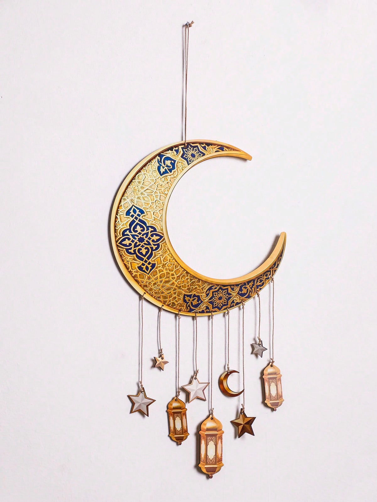 crescent moon lantern wall hanging size and details, photo 11