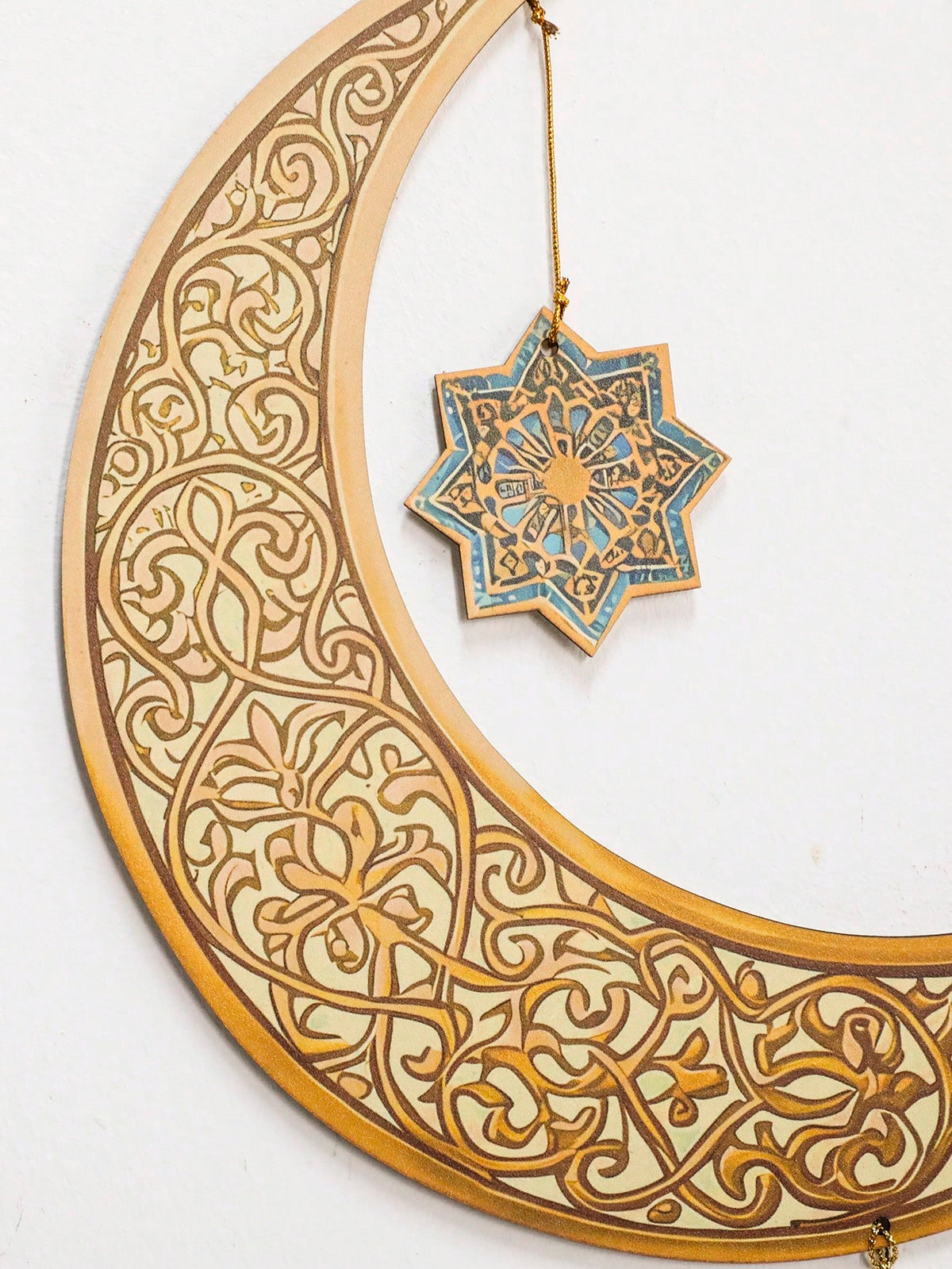 lantern moon and star hanging ornaments styled in a room, photo 6