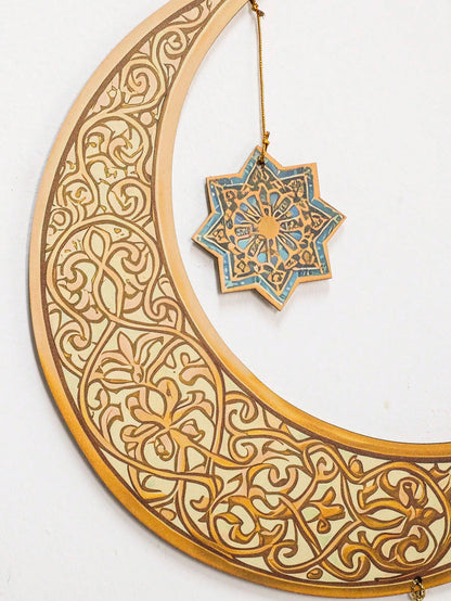 lantern moon and star hanging ornaments styled in a room, photo 6