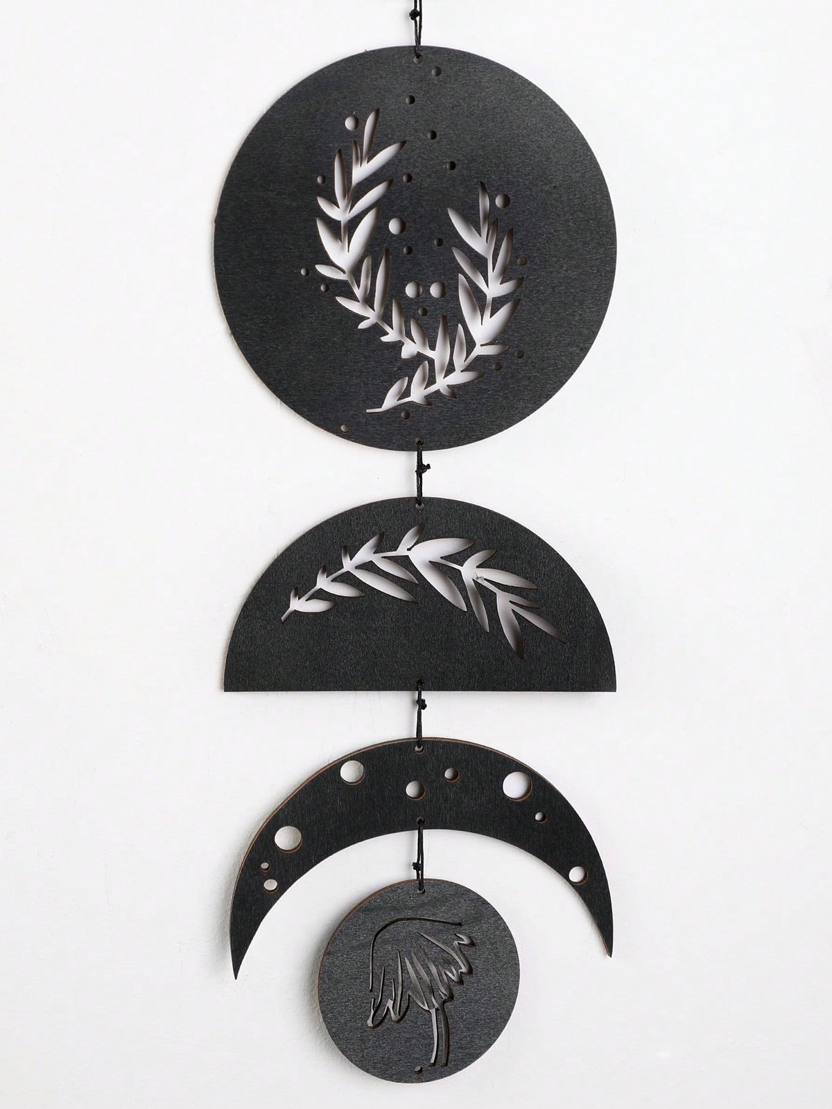 moon phase olive branch wall hanging size and details, photo 11