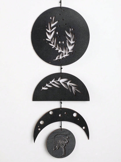 moon phase olive branch wall hanging size and details, photo 11