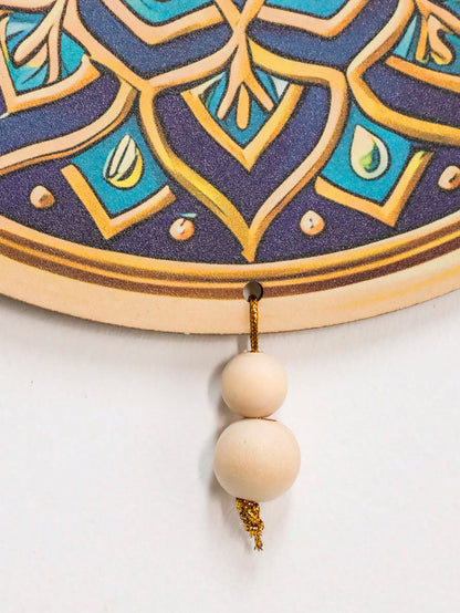 geometric star and crescent hanging ornaments styled in a room, photo 7