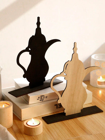 Arabic Dallah coffee pot tabletop decor styled in a room, photo 8
