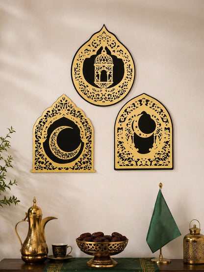 Islamic arch mirror wall art styled in a room, photo 8