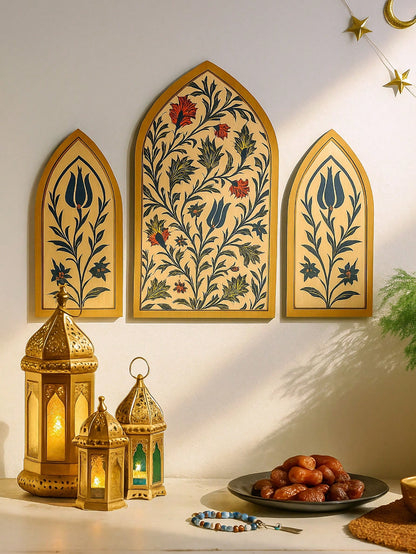 floral Islamic arch wall art styled in a room, photo 10