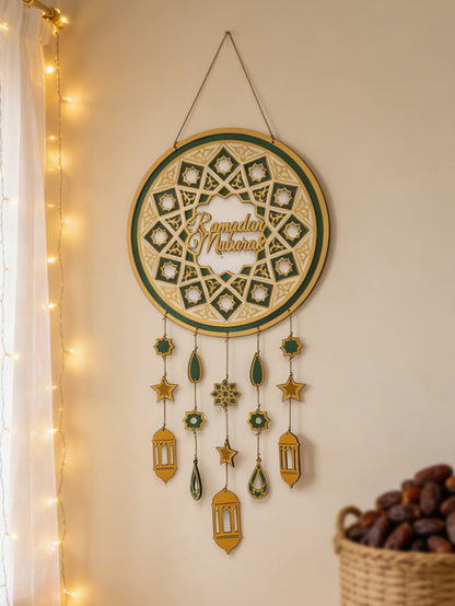 Ramadan Mubarak wall hanging styled in a room, photo 8