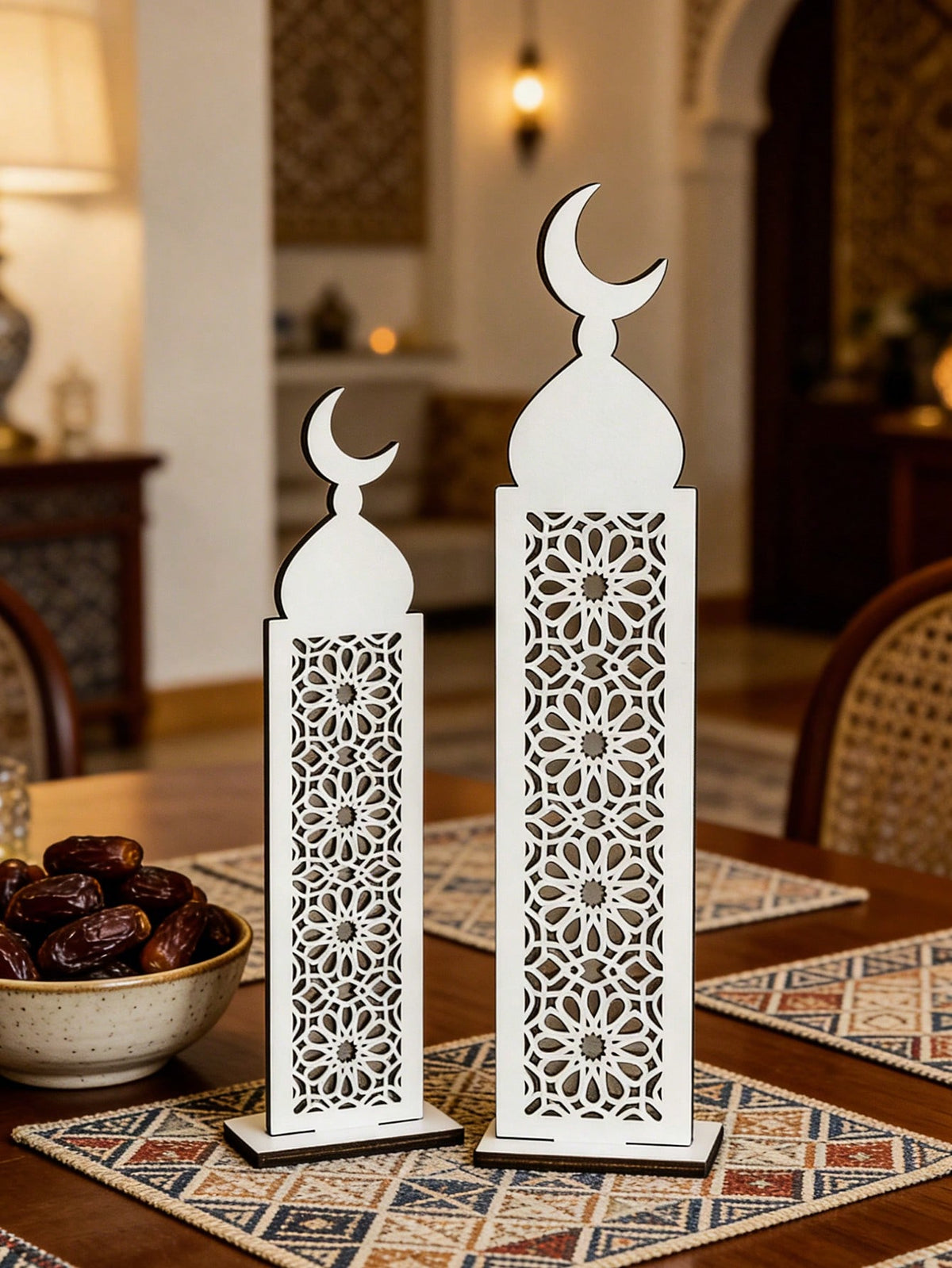 lattice minaret tabletop decor