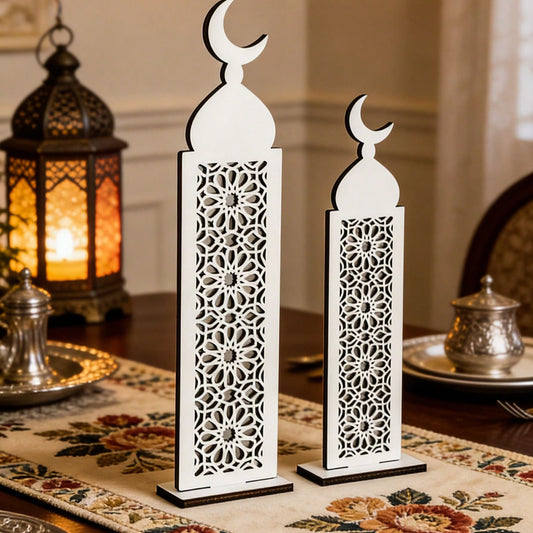 lattice minaret tabletop decor styled in a room, photo 2