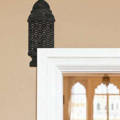 lantern door frame corner decor styled in a room, photo 2