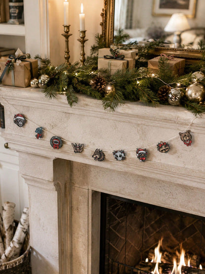 werewolf monster Christmas garland - main photo