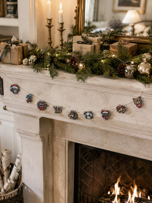werewolf monster Christmas garland - main photo