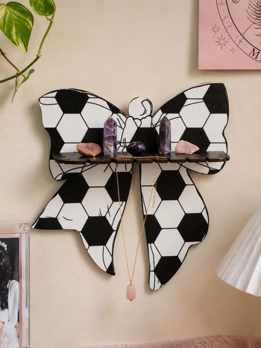 soccer ball bow wall shelf - main photo