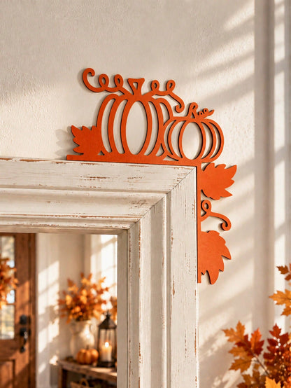 fall pumpkin door corner decor - main photo