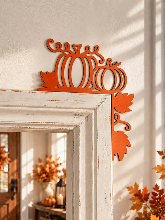 fall pumpkin door corner decor - main photo