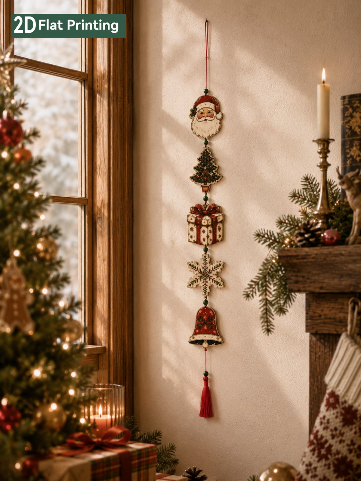 Santa Christmas tree hanging decor - main photo